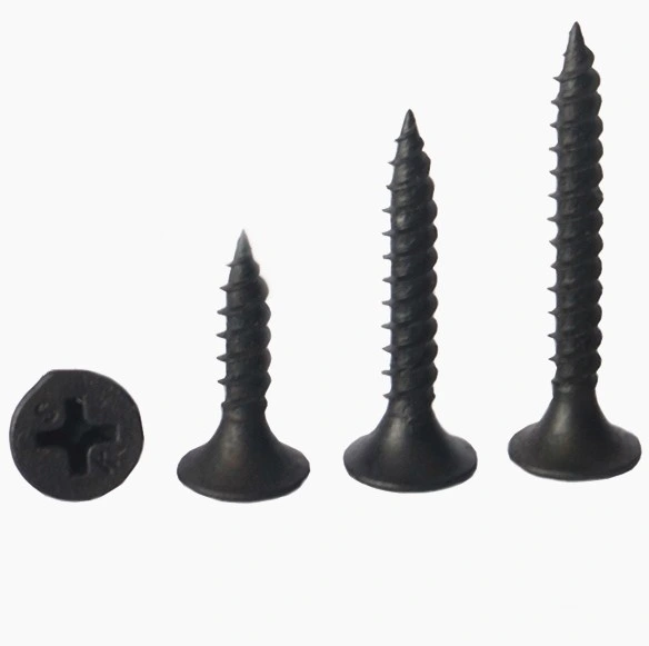 Factory Manufacture Black Phosphated Trumpet Head Drywall Screws for Gypsum Board