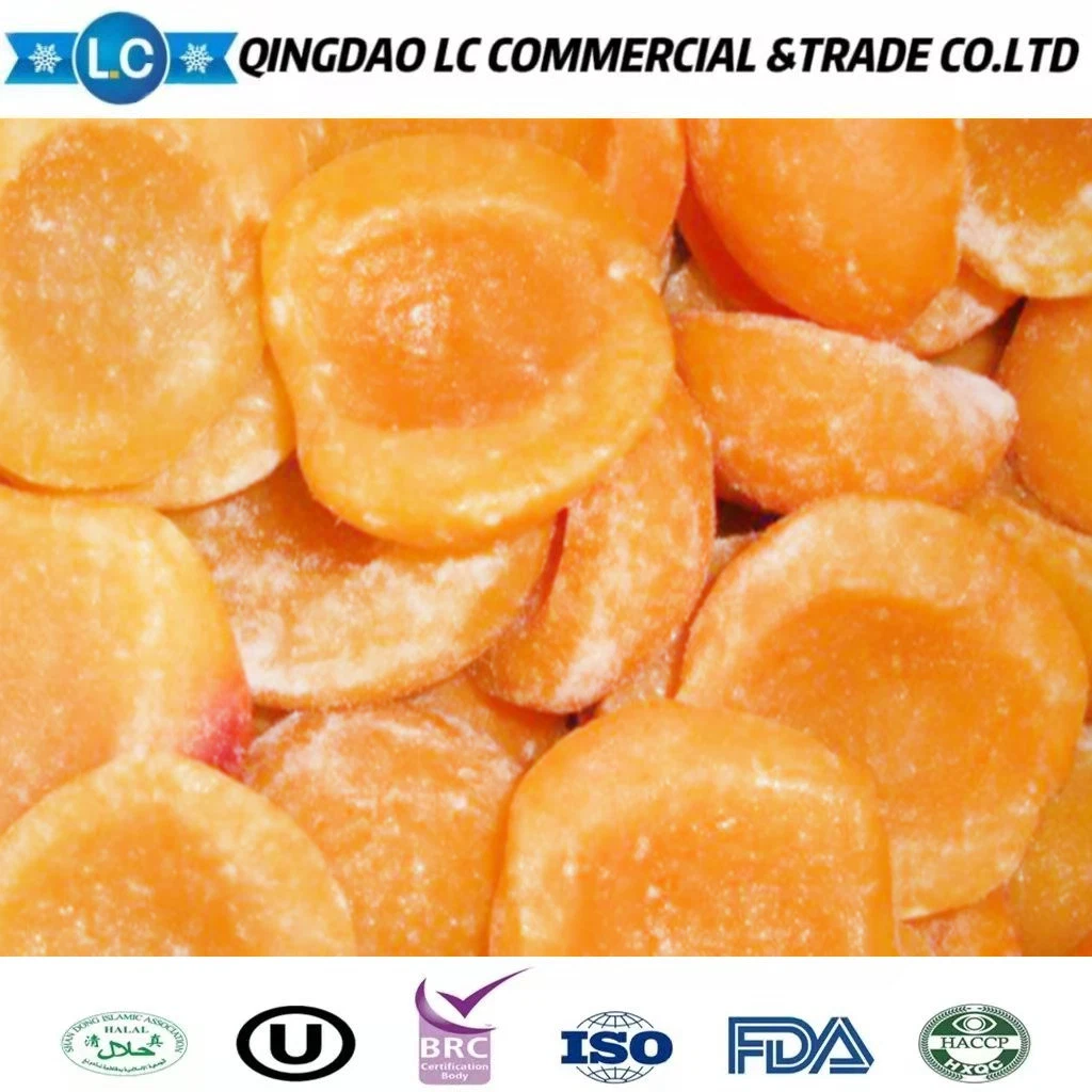 IQF Fruits Frozen Yellow Peach Halves in Bulk