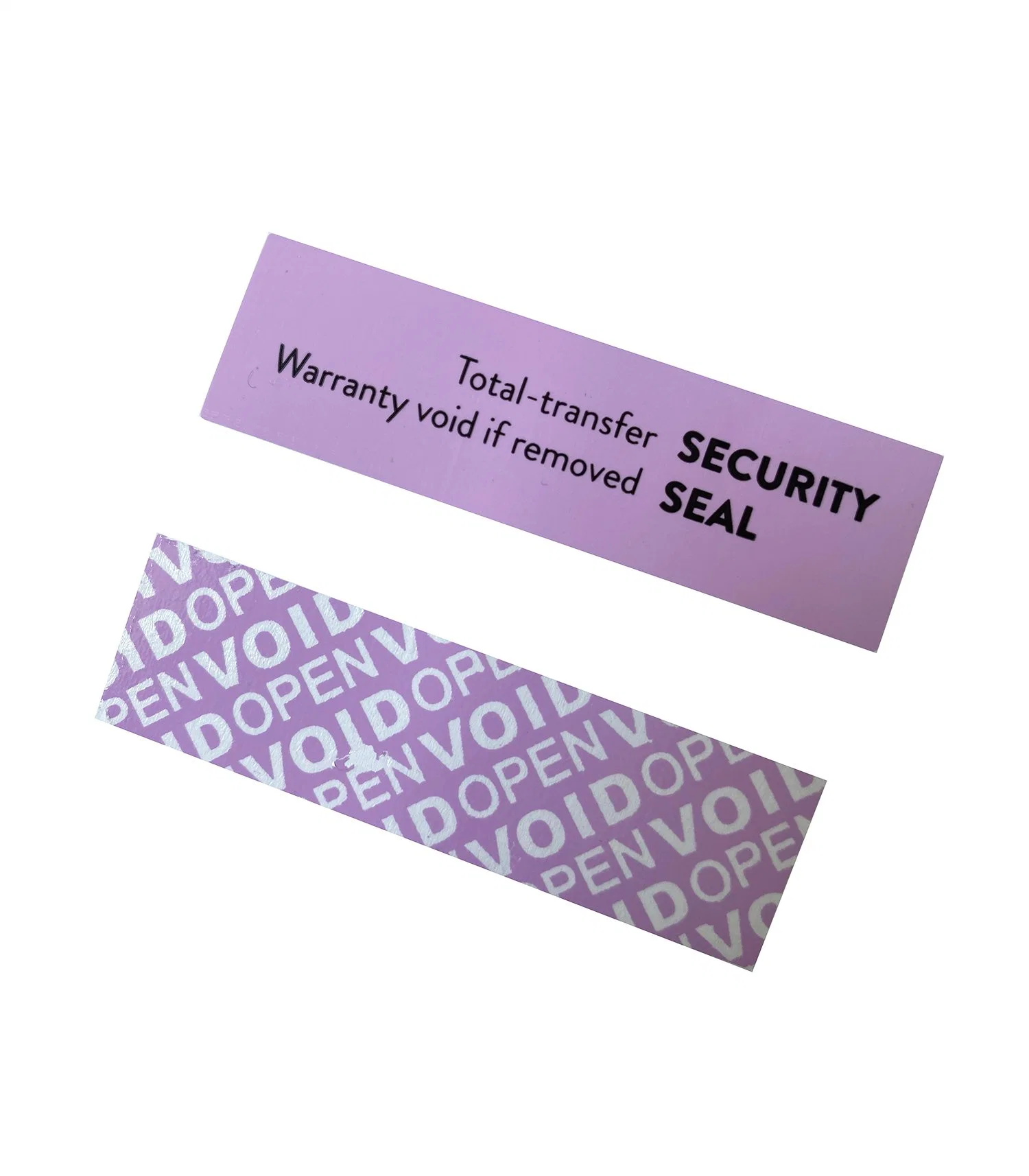 High Residual Transfer Tamper Evident Security Void Label with Customized Logo