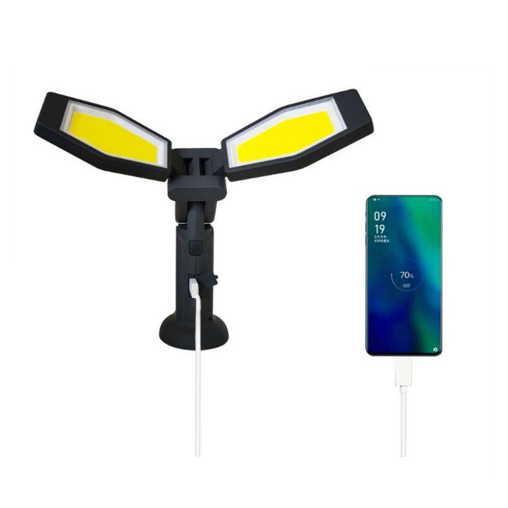 Nouvelle mise à niveau Projecteur de travail de réparation de voiture d'urgence d'inspection de rafles de pliage de lampe de travail tête rotative rechargeable portable phare de travail à LED