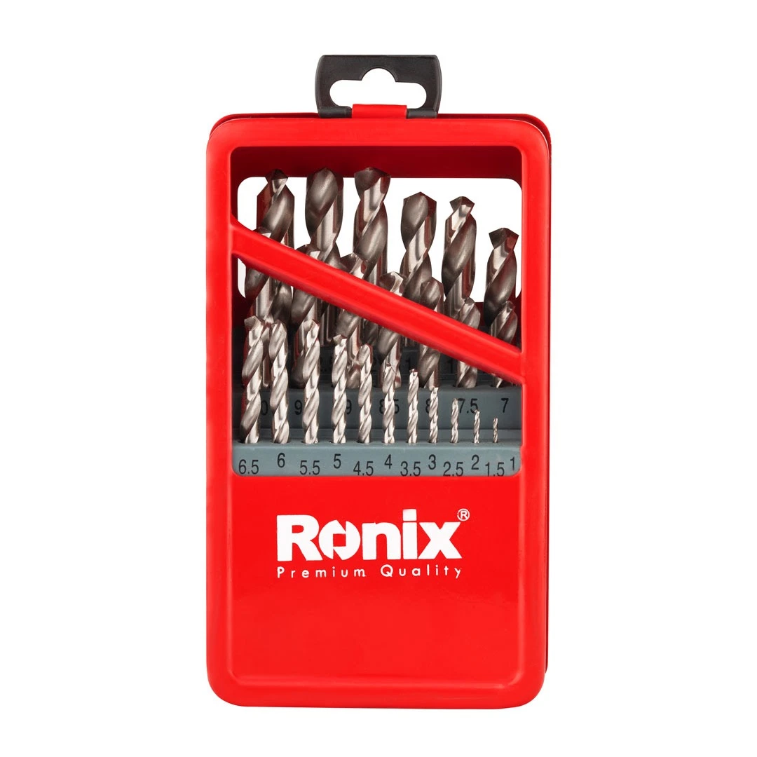 Ronix Modelo RH-5582 Herramientas de Mano de brocas de Madera, Metal Box Set