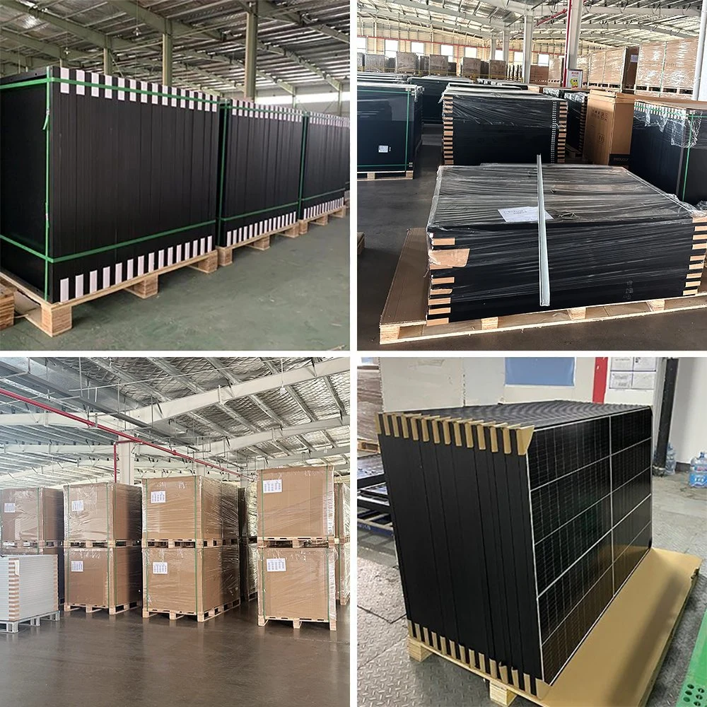 A Grade 410W 420W 430W Monocrystalline All Black Solar Energy Panel for PV System