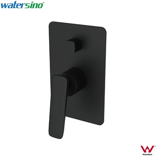 Watermark Brass Matte Black Square Wall Concealed Mixer Diverter