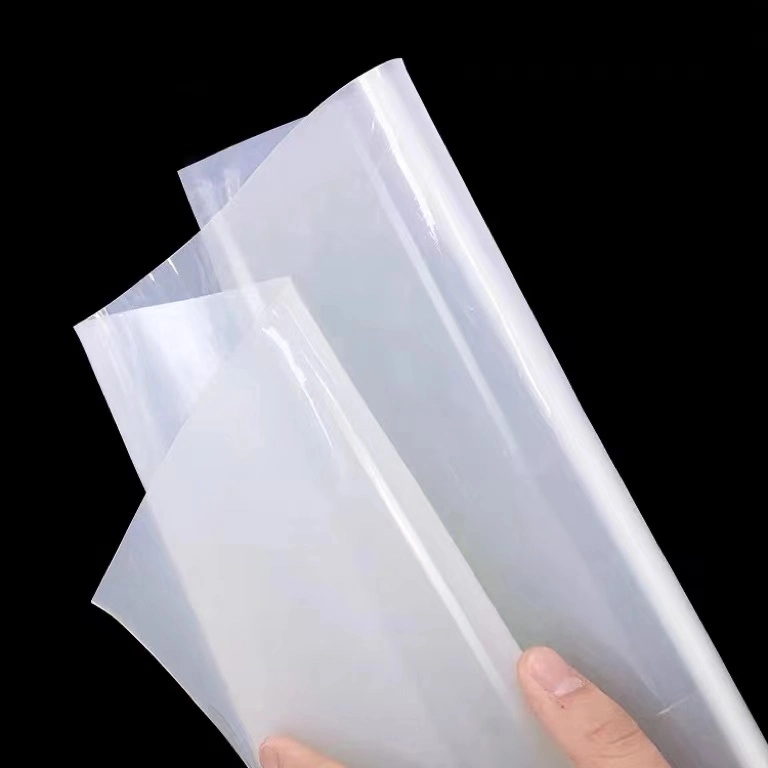 Branco Natural alta resistência à temperatura fino suave silicone transparente Rolo de folha de borracha