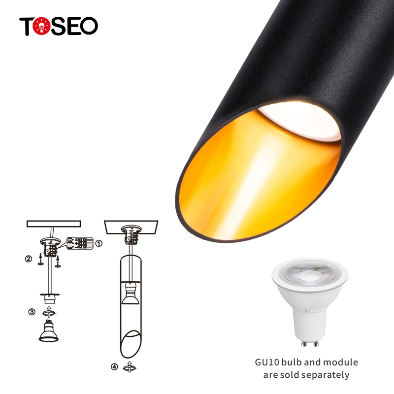 Mestre de iluminação D IP65 Faixa de potência da série LED montados à superfície COB Baixar 5W-7W luz descendente de pendente do Cilindro