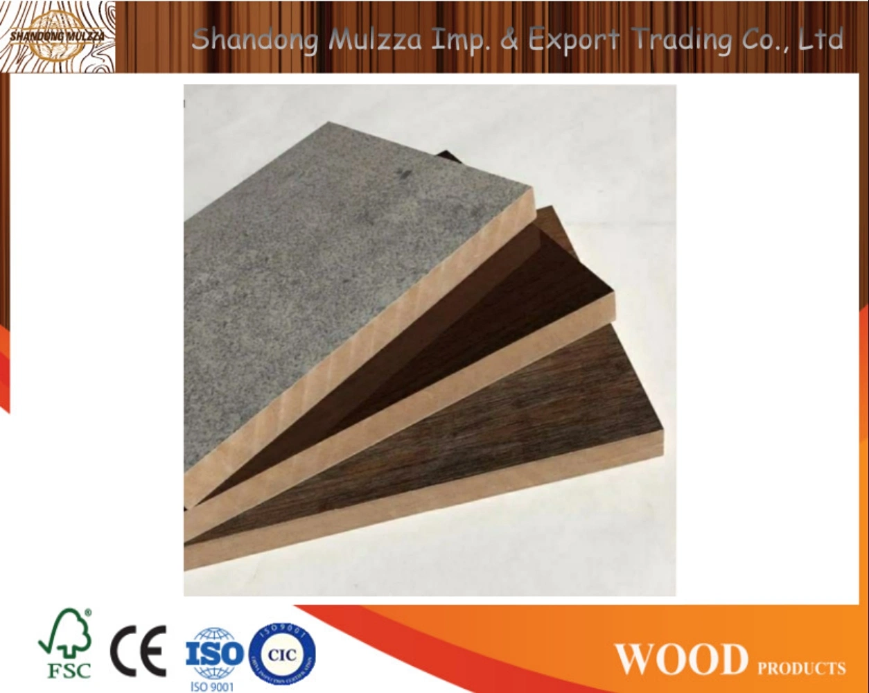 Black Melamine Laminated MDF Board Sheet Wood Price