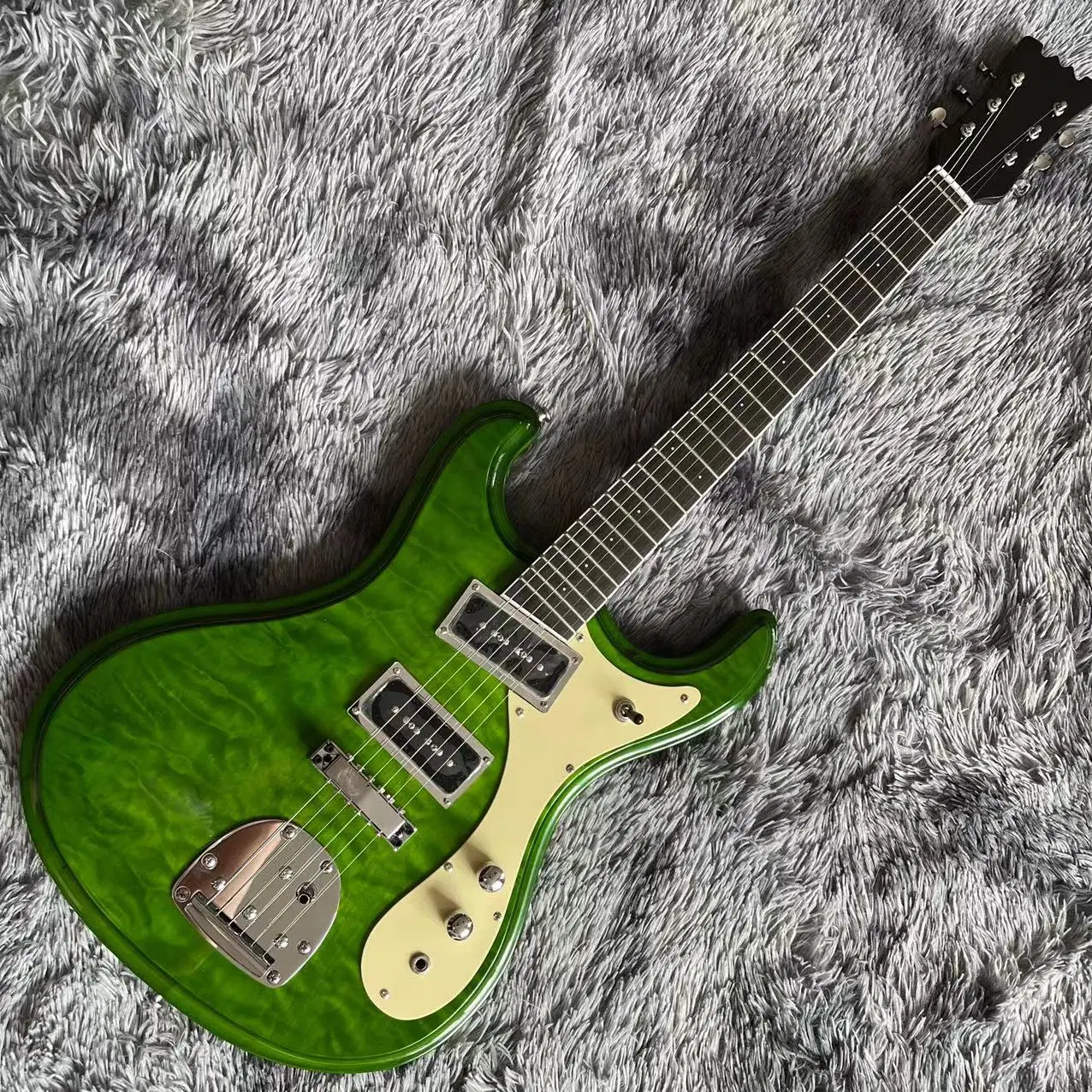 Custom Mosrite воды колебания 1966 электрическая гитара в зеленый цвет