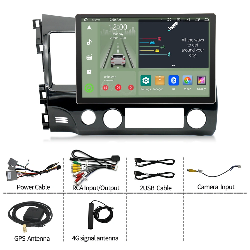 13.3-Inch 06-11 Honda Civic 2+32 4+64 Carplay Android Navigation