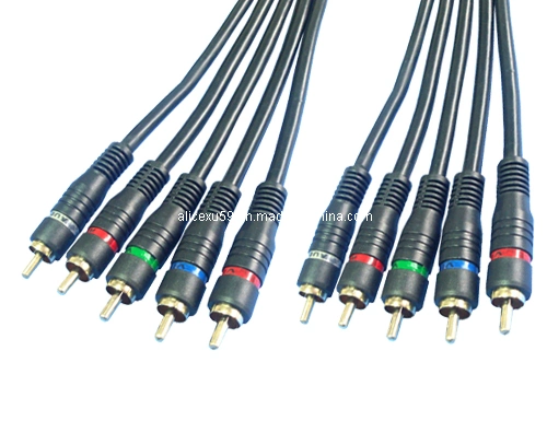 Audio and Video 5 RCA to 5 RCA Cable