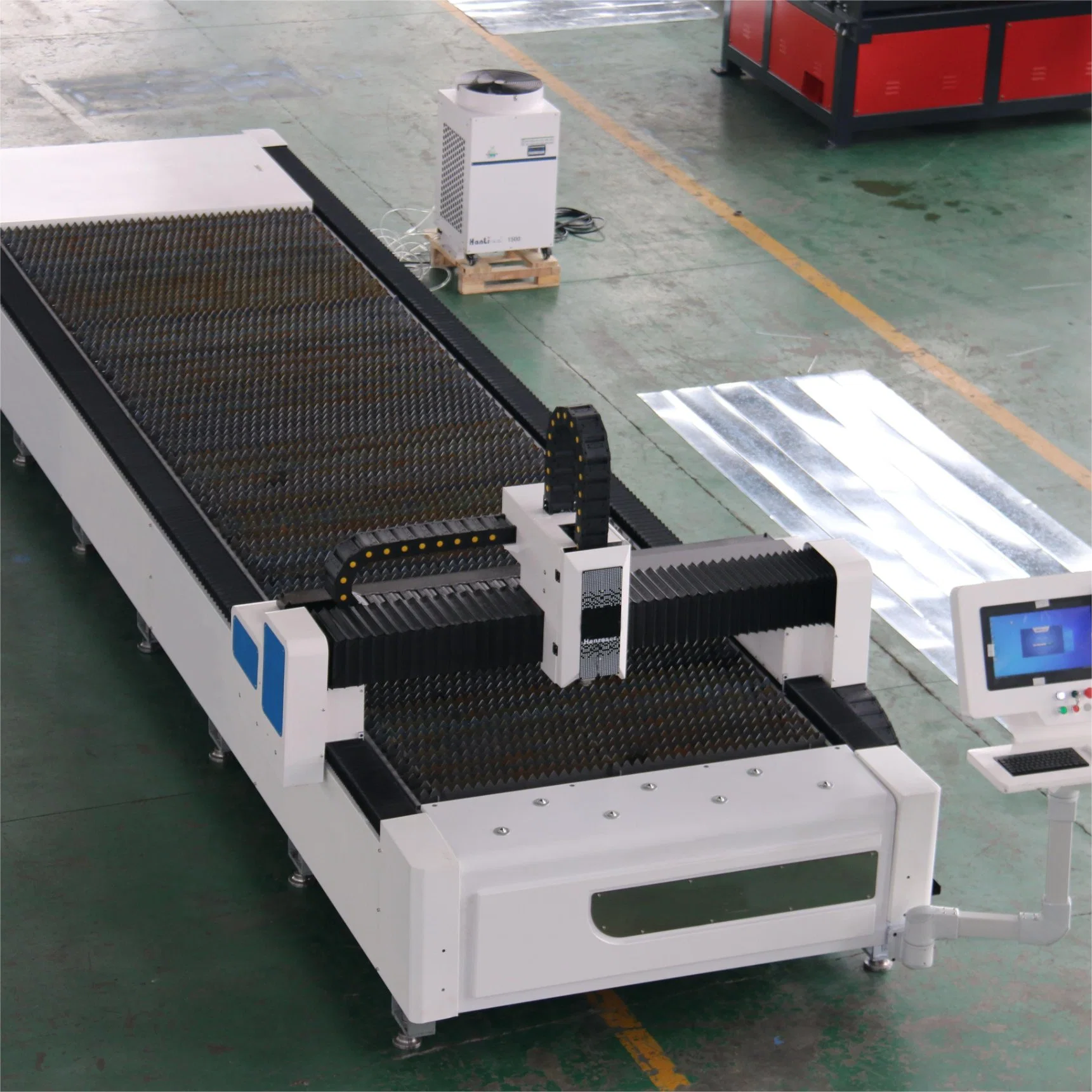 Máquina de corte a laser de fibra CNC em metal para corte de chapa metálica Máquina de gravação 1000 W 1500 W 2000 W.