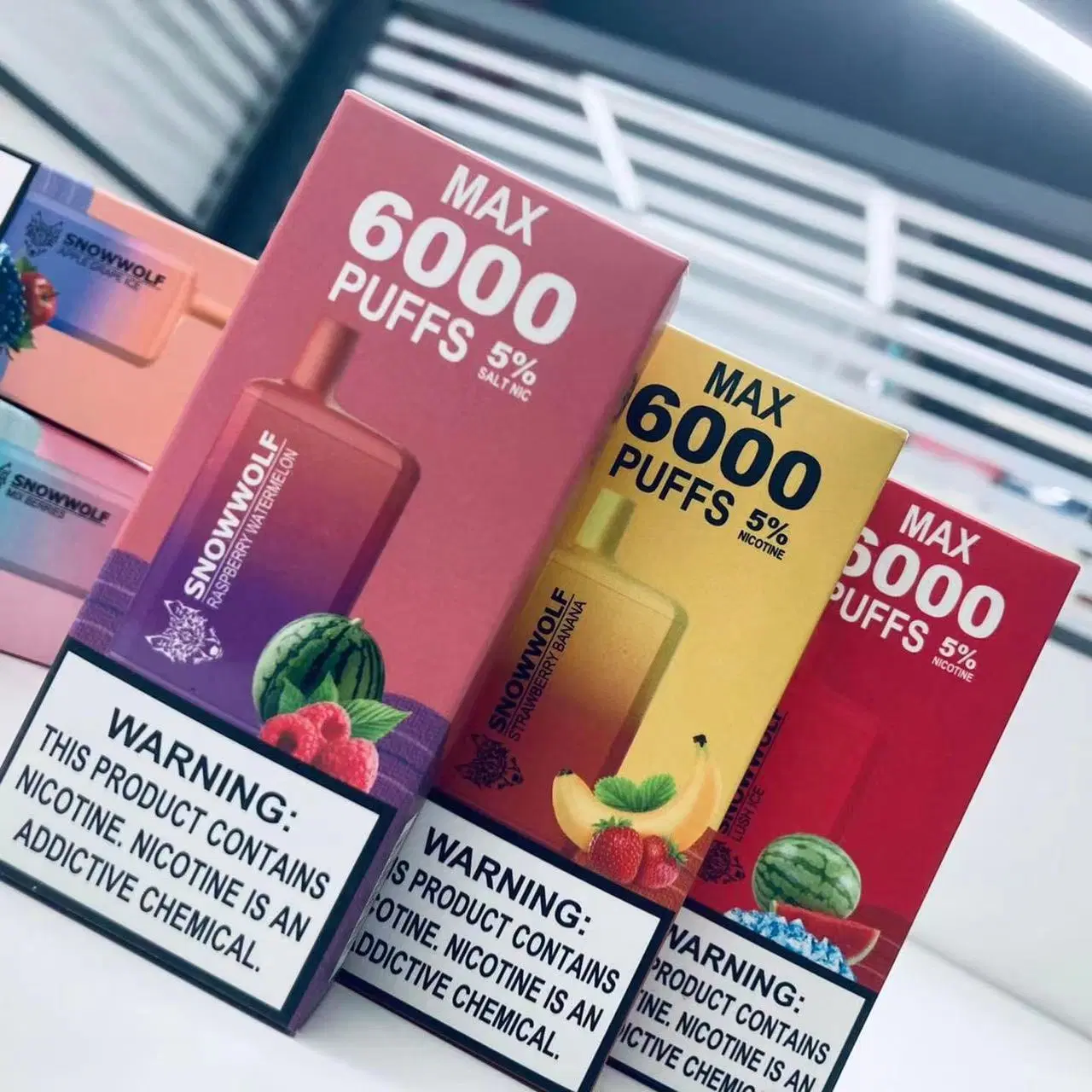 La santé de bouffée de fumée jetables 6000 Vaporisateur Mini cigarette électrique Vape Pen