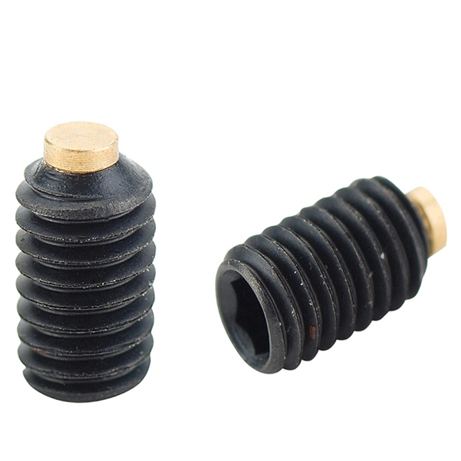 Alloy Steel Hex Socket Head Set Screws with Brass Nylon Tip