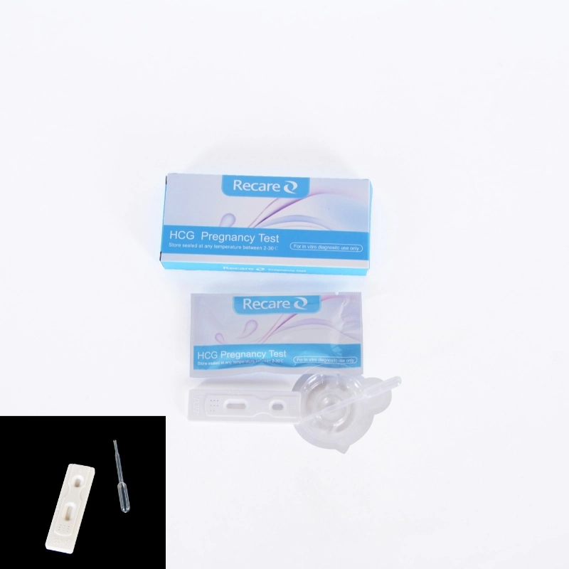 China OEM Diagnostic Early HCG Test Device Rapido Embarazo Recare Cassette Pregnancy Rapid Test