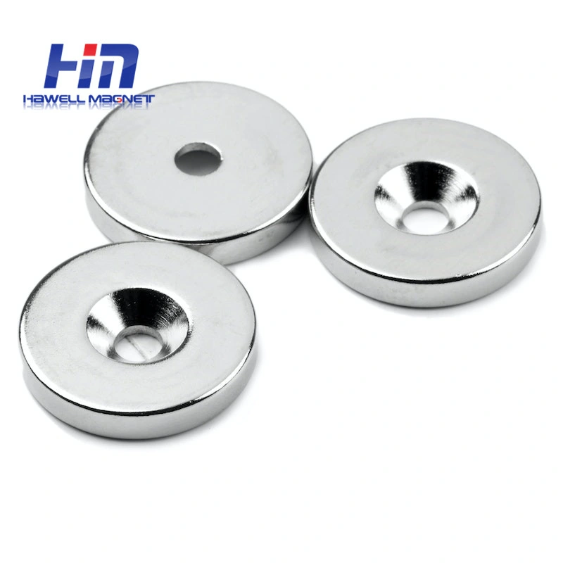 Industrial Super Strong N52 Ring Neodymium Magnet Round Magnets with Hole
