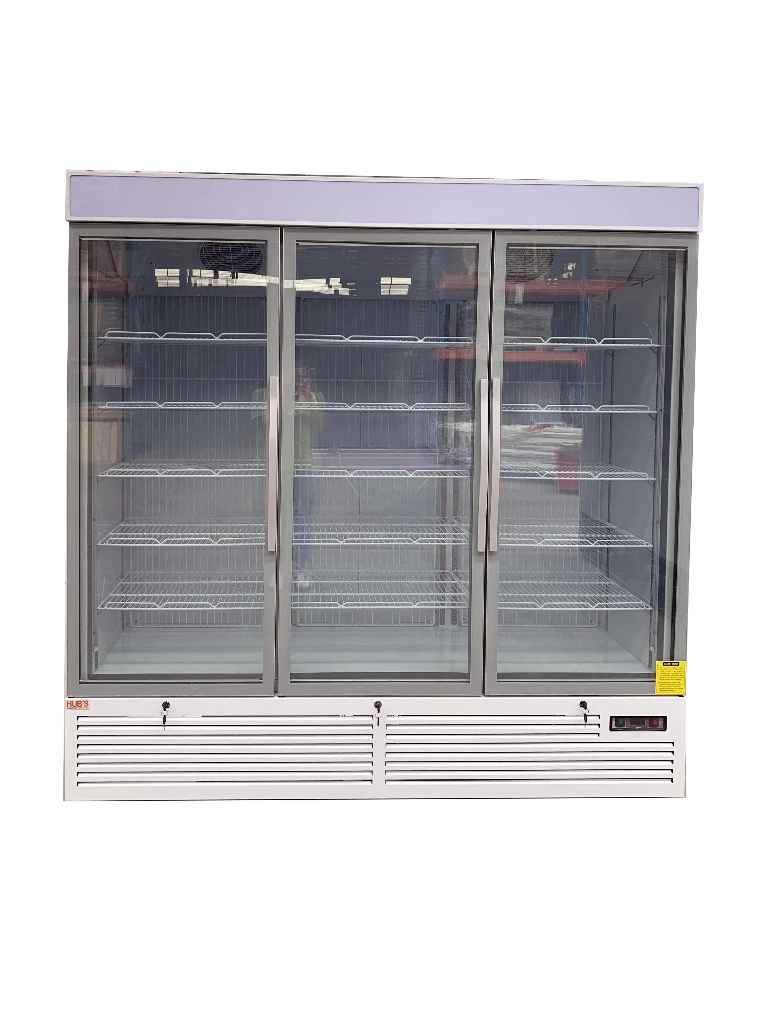 -18~-22&ordm; C Cold Drink Air Cooling Auto-Rebound Four Glass Door Convenience Store Vertical Commercial Freezer