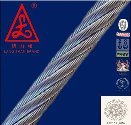 15xk7 Galvanized or Ungalvanized 20mm-60mm Non Rotation Tower Crane Use Steel Wire Rope for Auger Drill Grooving Machine ISO2408