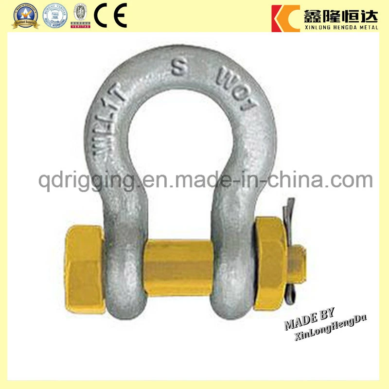 Galvanized Shackled D Shackle with Pin