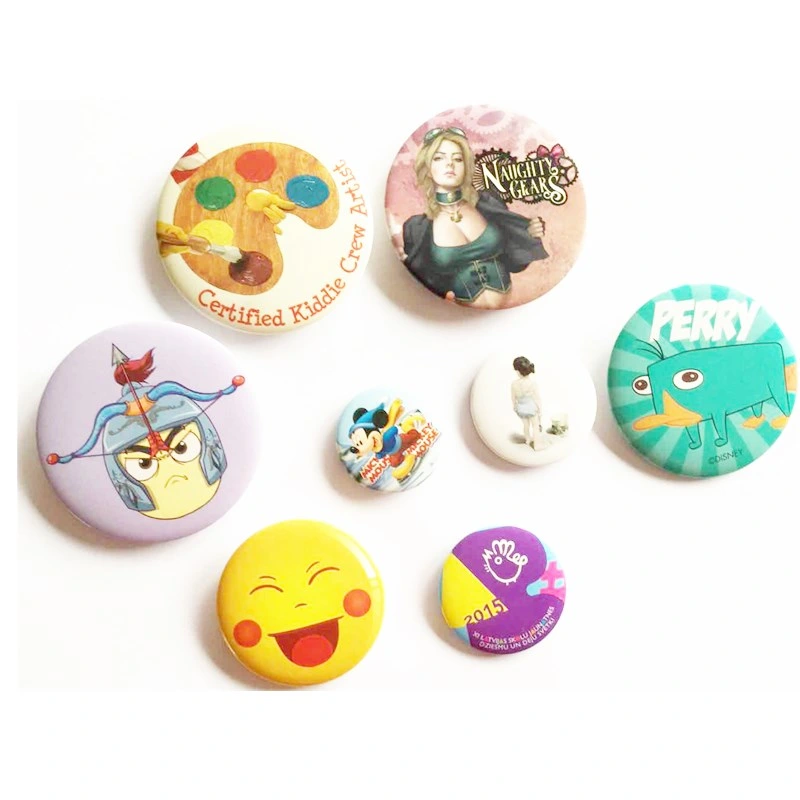 Wholesale/Supplier Price Custom Shape Cute Tinplate Cmyk Printing Button Badge Souvenir Gift (YB-HD-154)