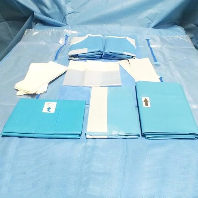 Kit chirurgical médical jetable stérile pour opération chirurgicale boîtes de drape