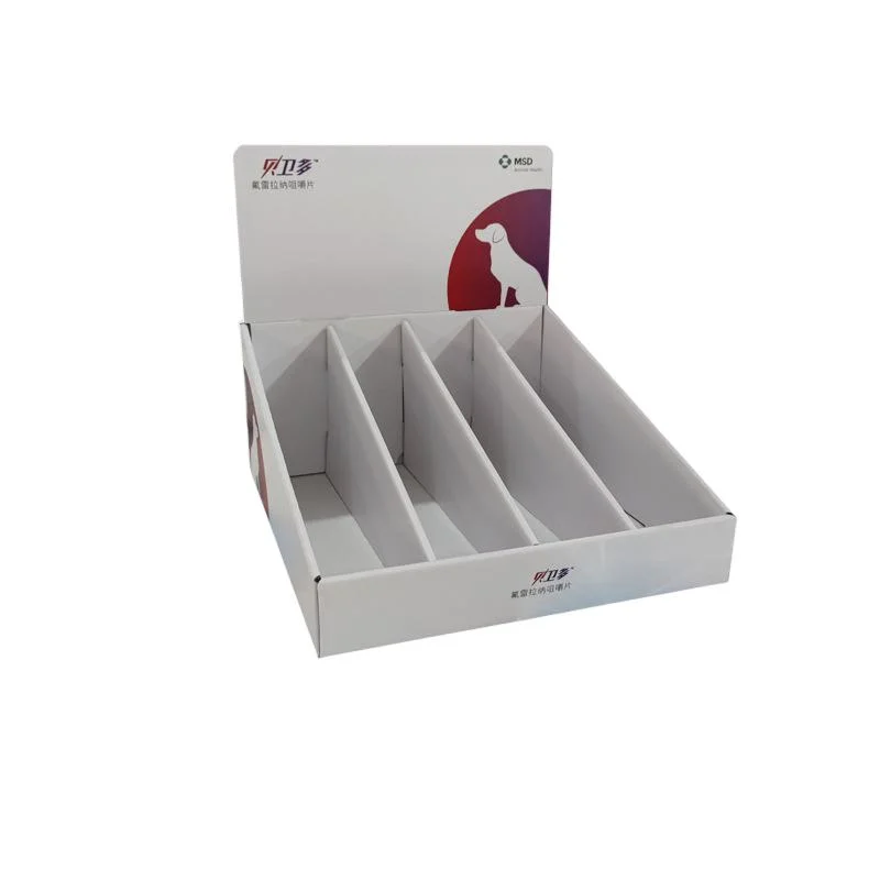 Customized Offset Printing Paper Gift Packaging Display Box for Stationery/Pens Display Stand