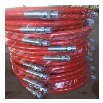 Venta en caliente cable de acero caucho de alta presión DIN 4SH 4SP Fábrica de mangueras hidráulicas al por mayor Acero de caucho personalizado manguera de alambre de acero Cable de caucho de alta presión DIN 4s