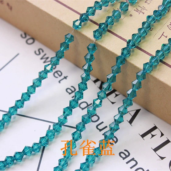 3/4/6mm Crystal Diamond-Shaped Beads Loose Beads DIY Handmade Hair Beads