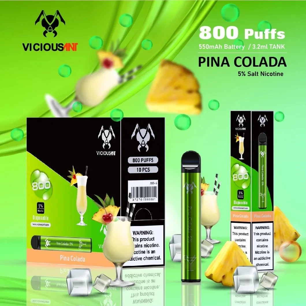 Comercio al por mayor I Vape E10 Mayorista/Proveedor de cigarrillos de sabores desechables Vape 800 inhalaciones OEM Mod.