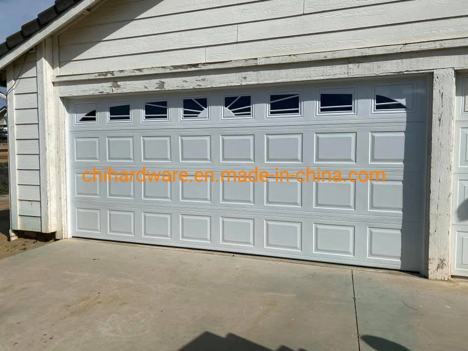 تصميم أوروبي لوحة باب الجراج Secional Garage Panel Metal Steel Garage Door التكلفة