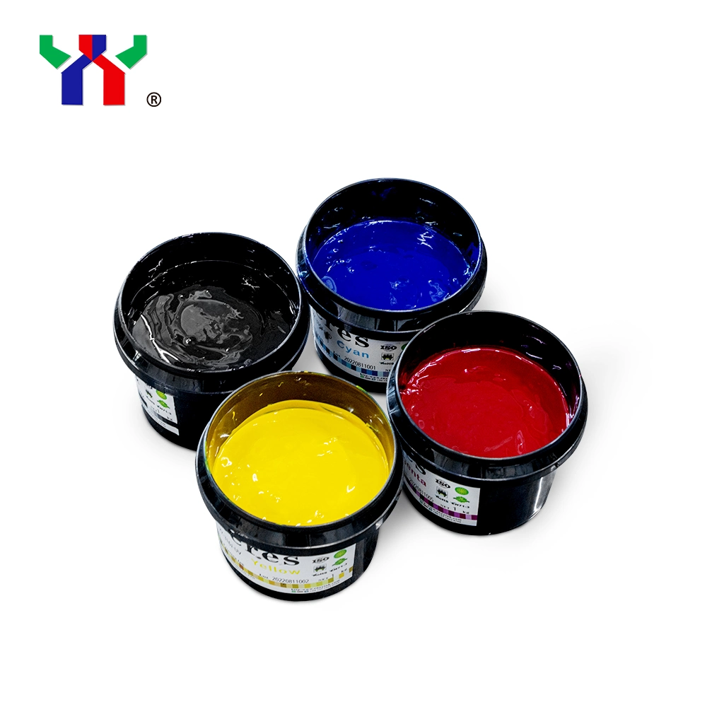 High quality/High cost performance Ceres UV Offset Ink for Cup, High Adhesive Force for Cards, Cmyk Color, 1kg/Can