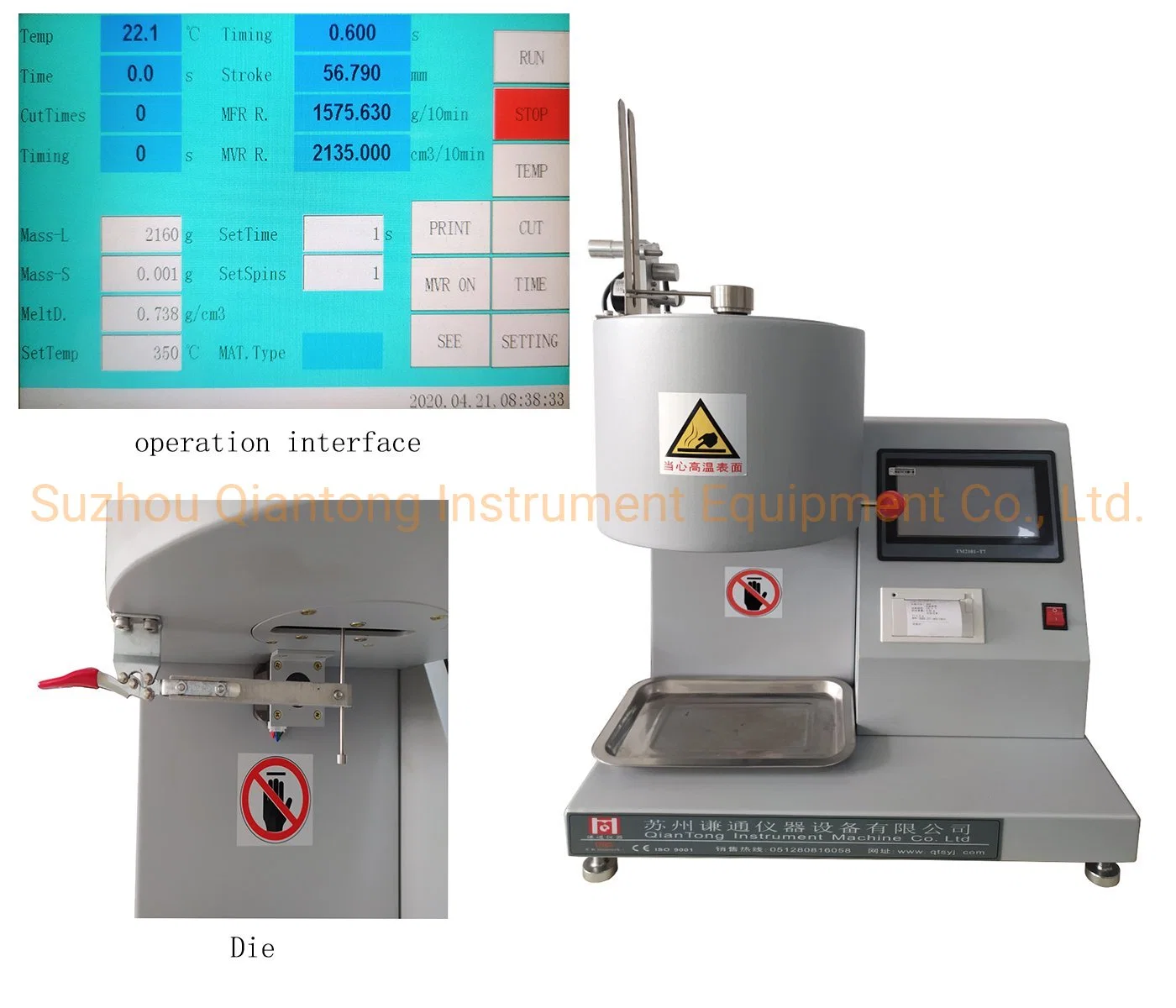 El MVR+Método Mfr PP/PE/ABS Probador de Ensayo de Materiales/equipo/máquina