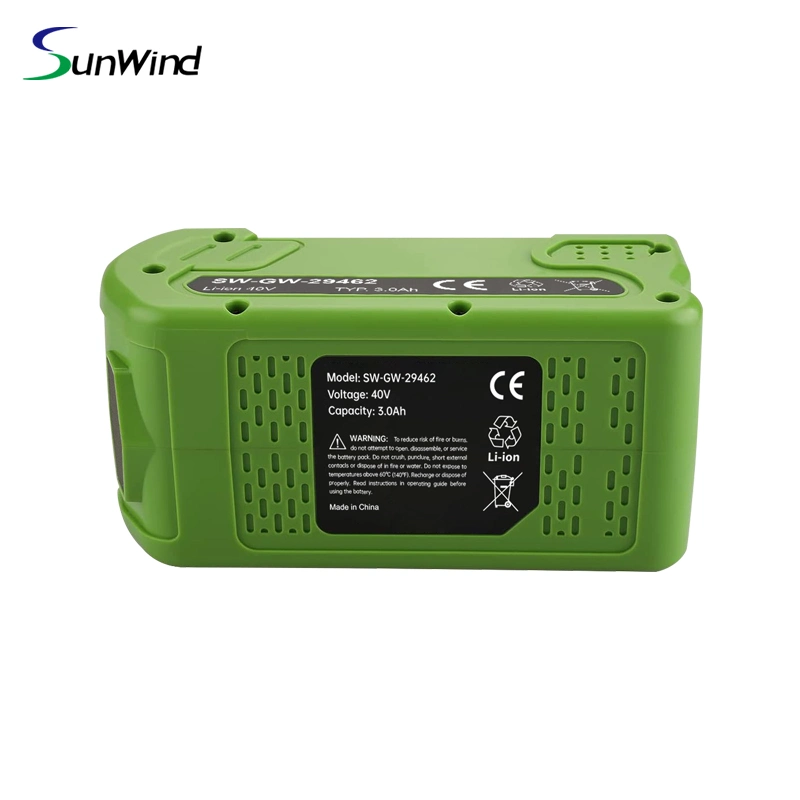 40V 3ah 6ah Replacement Lithium Battery Cordless Power Tool Greenworks 29462