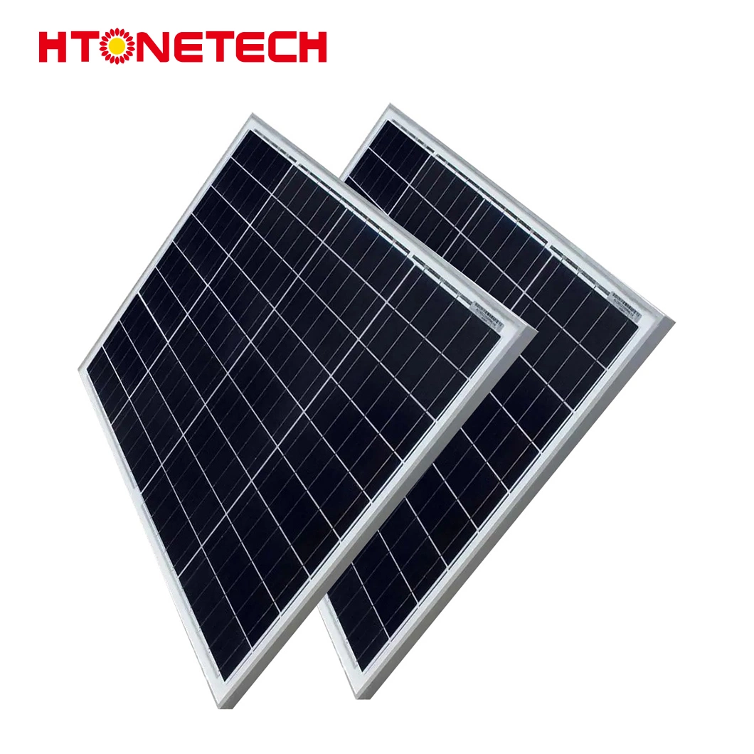Htonetech 150W Monocrystalline Solar Panel Factory Small flexible Solar Panel China Doble vidrio Tipo células solares silicio policristalino