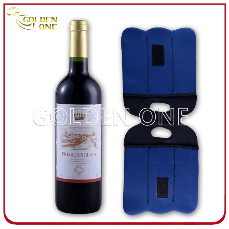 Néoprène personnalisé isolé deux -Pack Porte-bouteille de vin