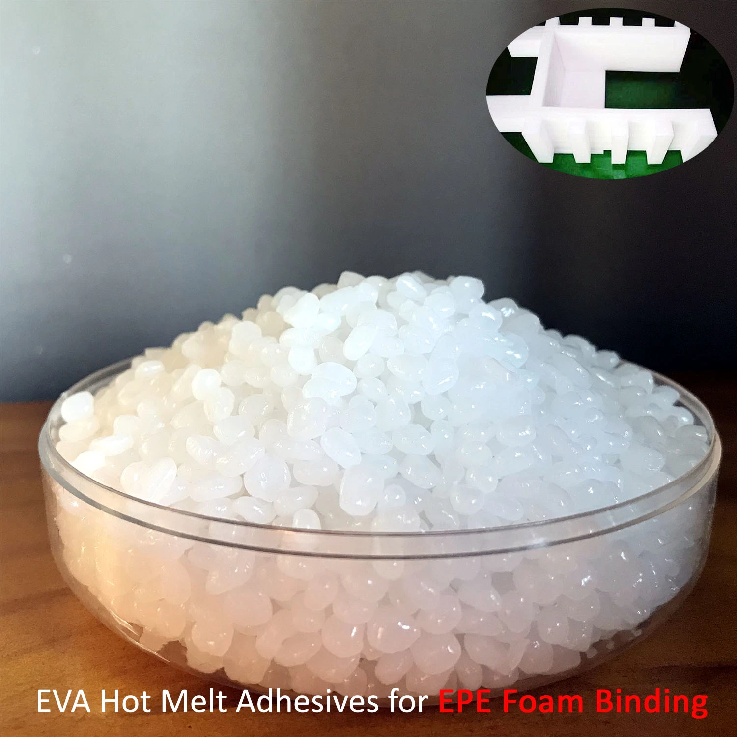 Transparent EVA Hot Melt Adhesive Glue for EPE Foam Binding