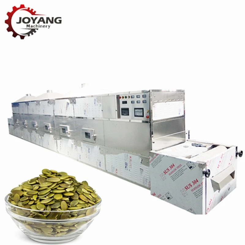PLC Control Microwave Pumpkin Seeds Ripening Curing Sterilization Drying Equipment