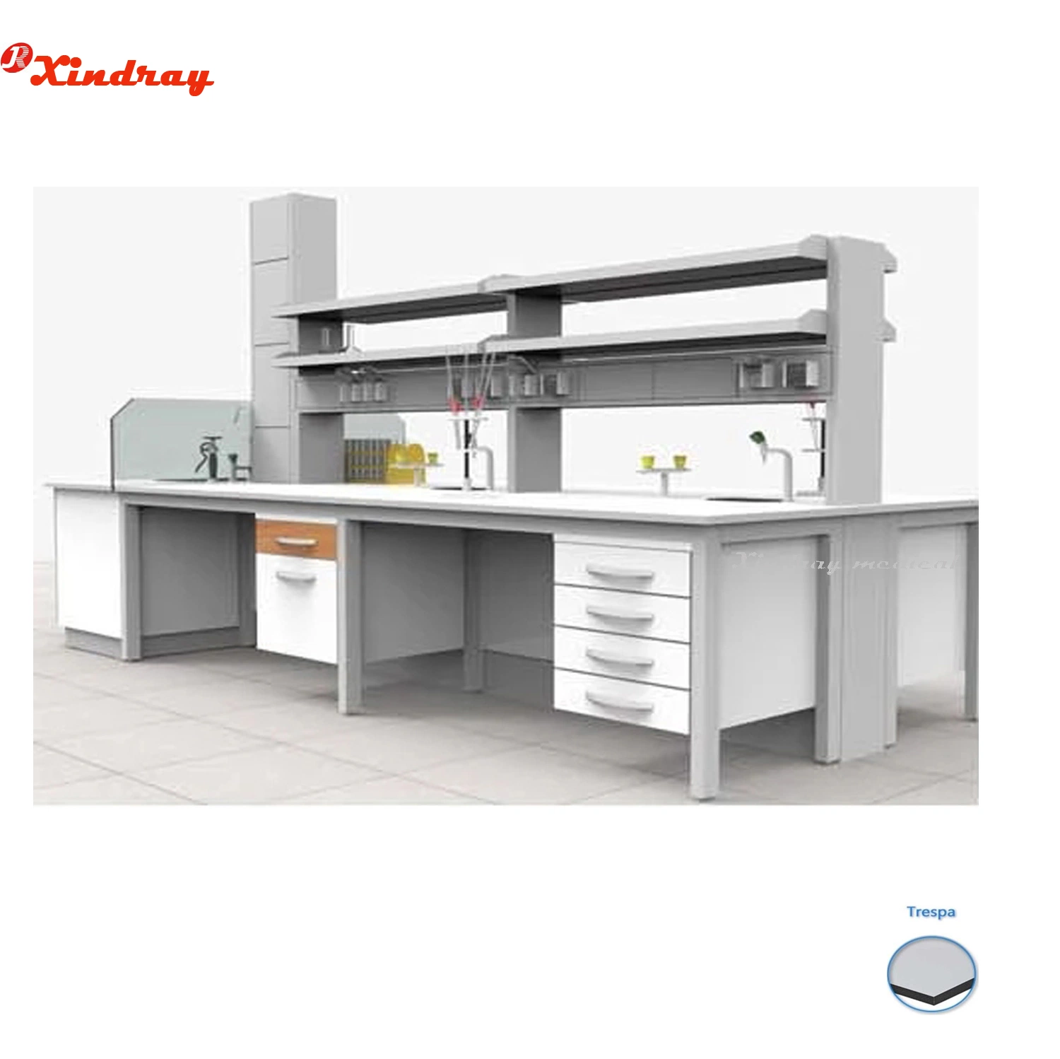 Professional Manufacturer Price Medical Hospital Products Chemical Wholesale/Supplier Bio Steel C-Fram Central Lab Bench Medical Hospital Furniture