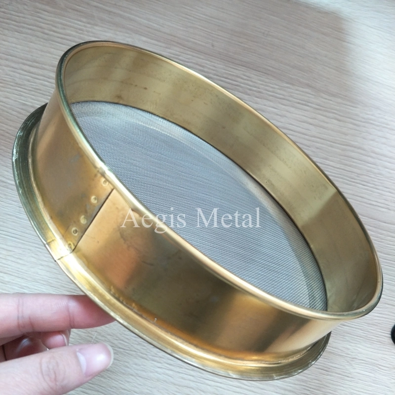 Brass Material 200 300 400mm Diameter Lab Test Sieve/Brass Screen Sieve