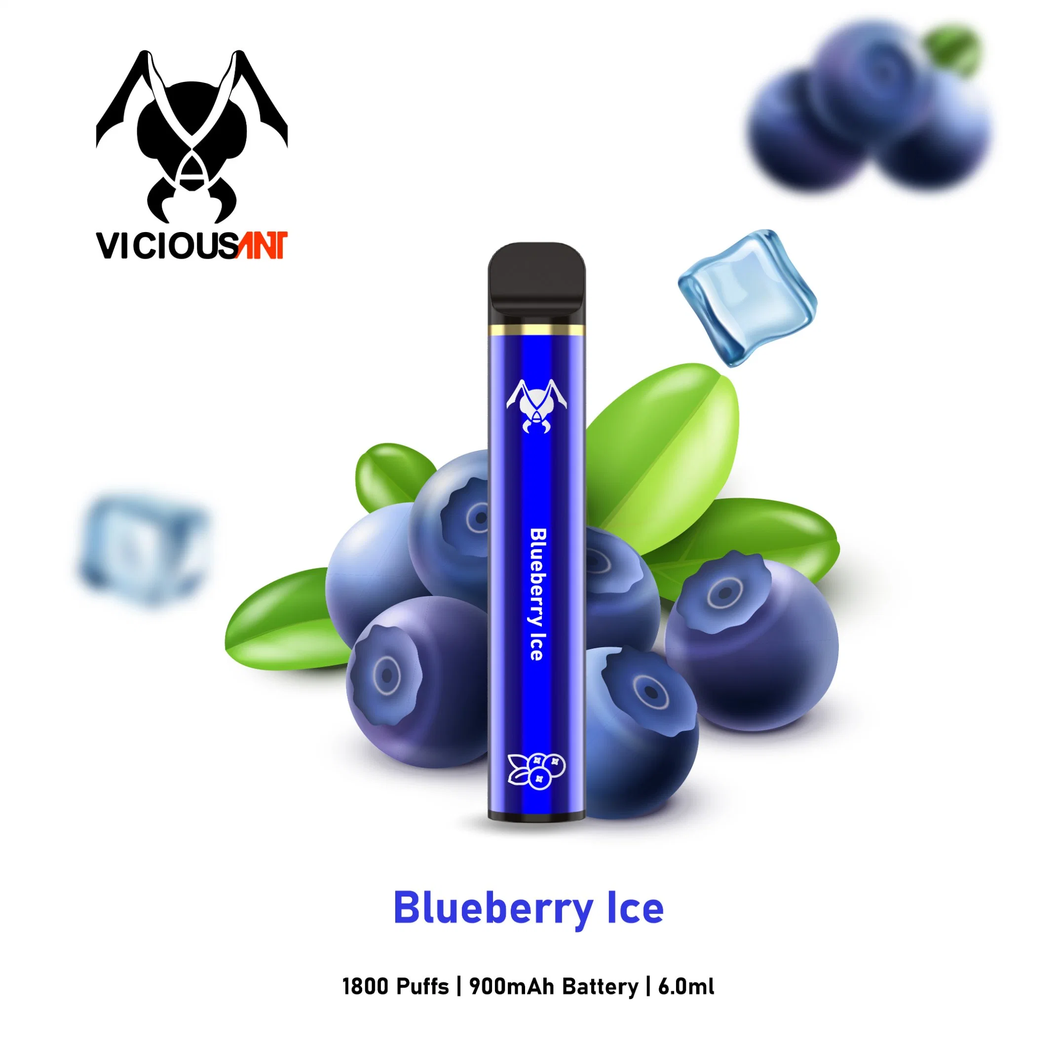 6ml E-Liquid 2% Nic Salt Last 1800 Puffs Supbliss Extra with Various Colors for Options