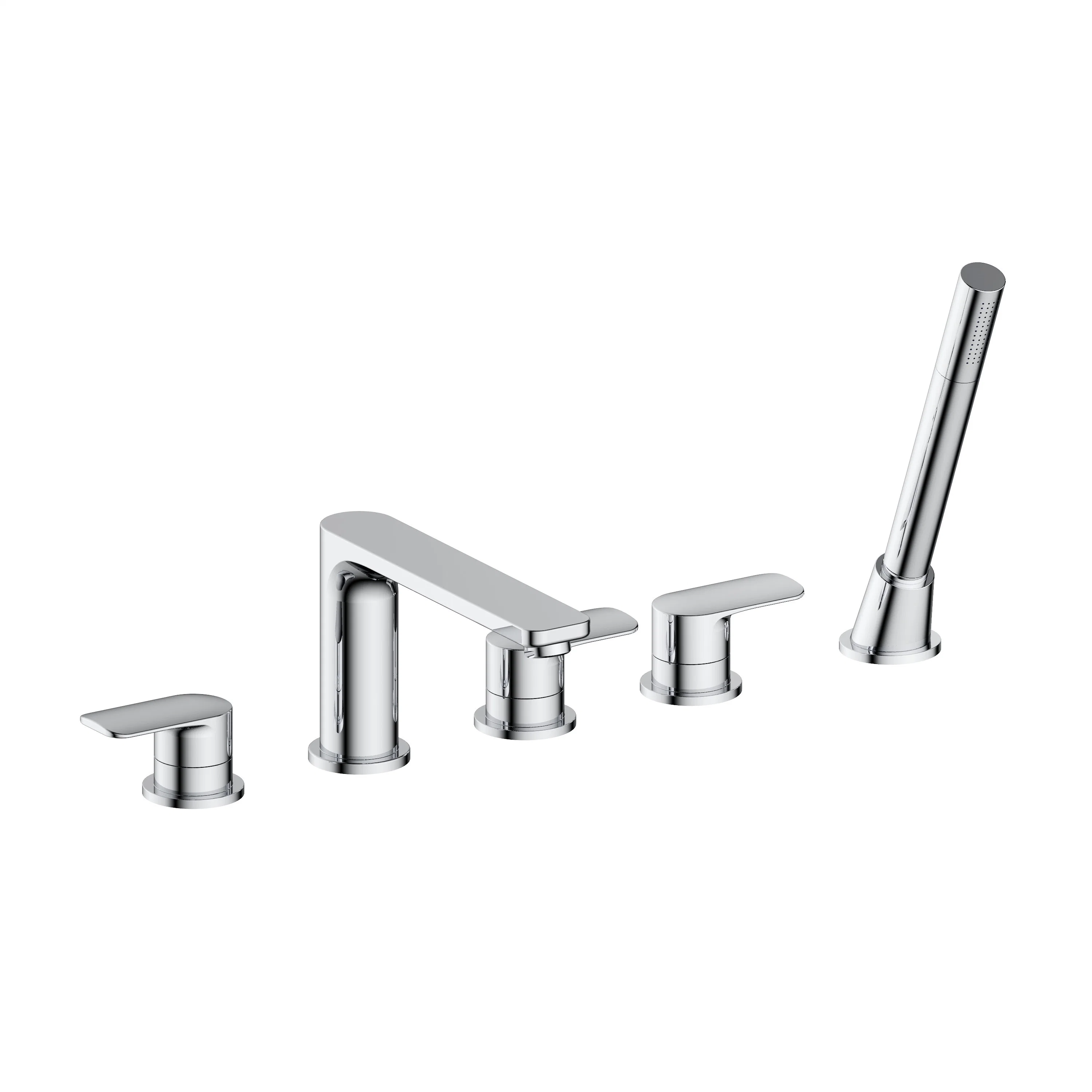 La Chine usine Cupc Conception bassin en laiton chromé Mixer avec salle de bains avec douche à main Faucet Jkd607S000