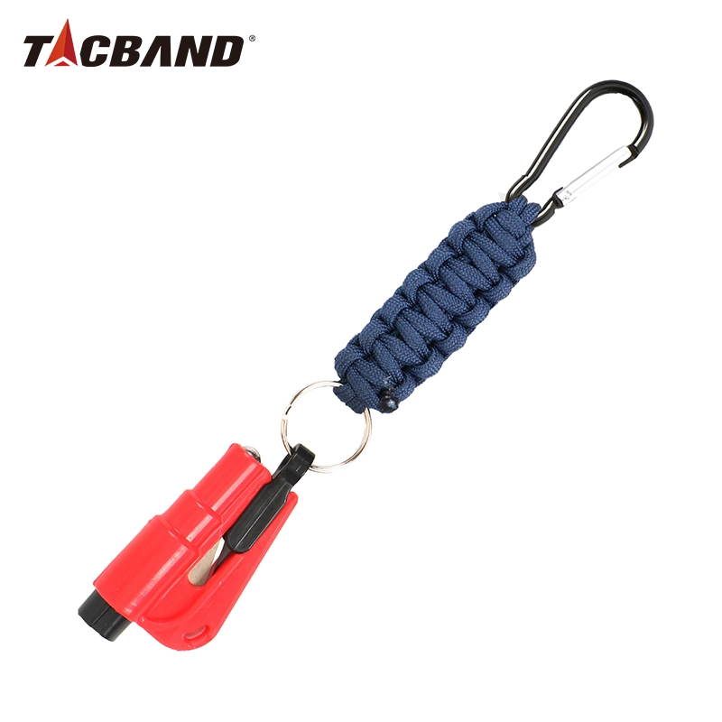 Tacband Outdoor Multi Key Chain Window Breaker Seat Belt Cutter Carabiner Survival Kit