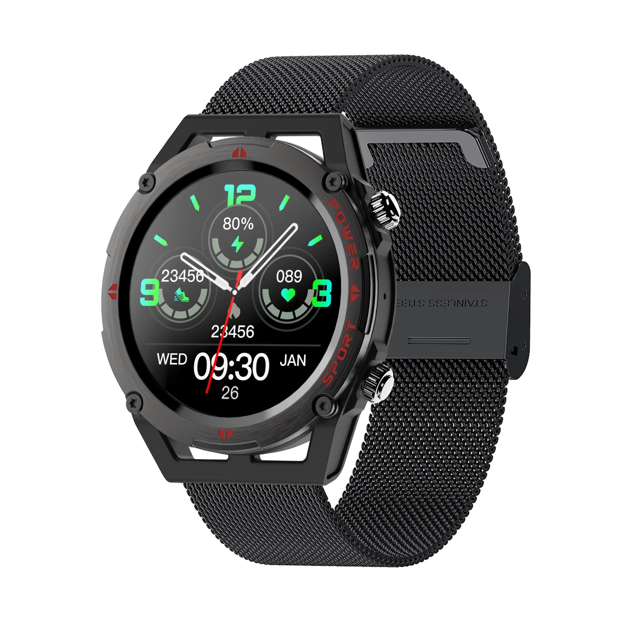 Tws Bt Écouteurs sans fil Casque bon marché Casque intelligent Tracker de santé Surveillance de la santé Bluetooth Smartwatch