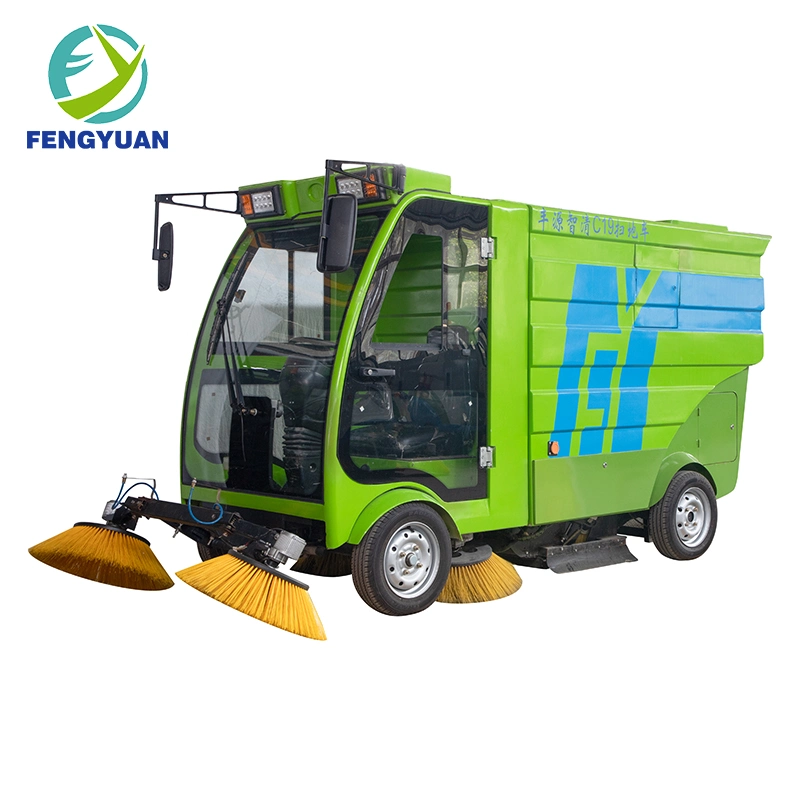 Ride on Electric Road Sweeping Cleaning Machine Industrial Street Sweeper with 240L Dustbin