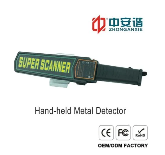 Super Scanner Hand Held Metal Detector Body Scanner Wand