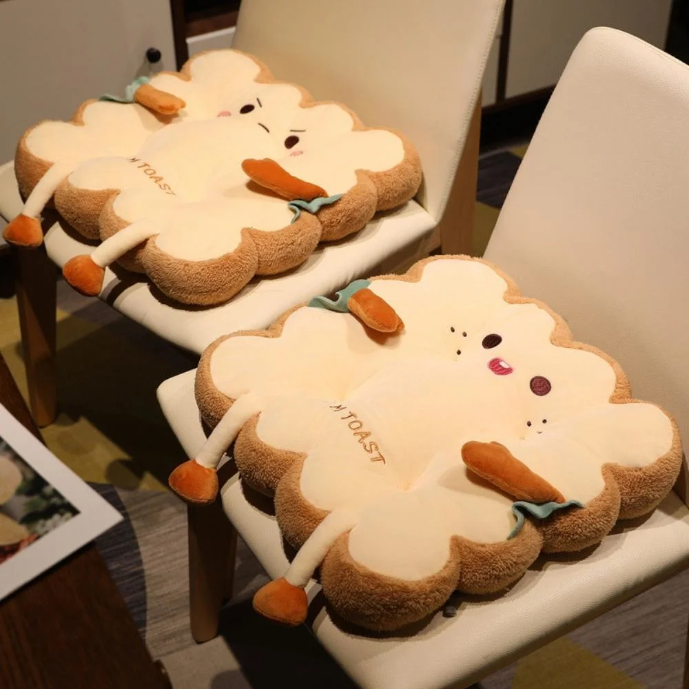 Soft Stuffed Pillow Cushion Chair Simulation Toast Bread Shape Seat Decoration Wbb20662