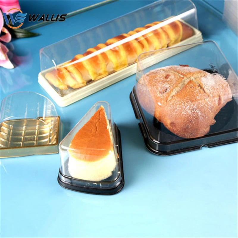 Wholesale/Supplier Disposable Eco-Friendly Clamshell Black Plastic Food Packaging Cake Antistatic Blister Package