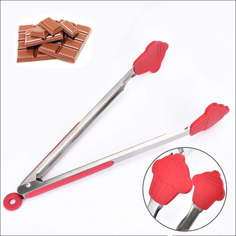 Salad Silicone Kitchen Cooking Serving Tongs