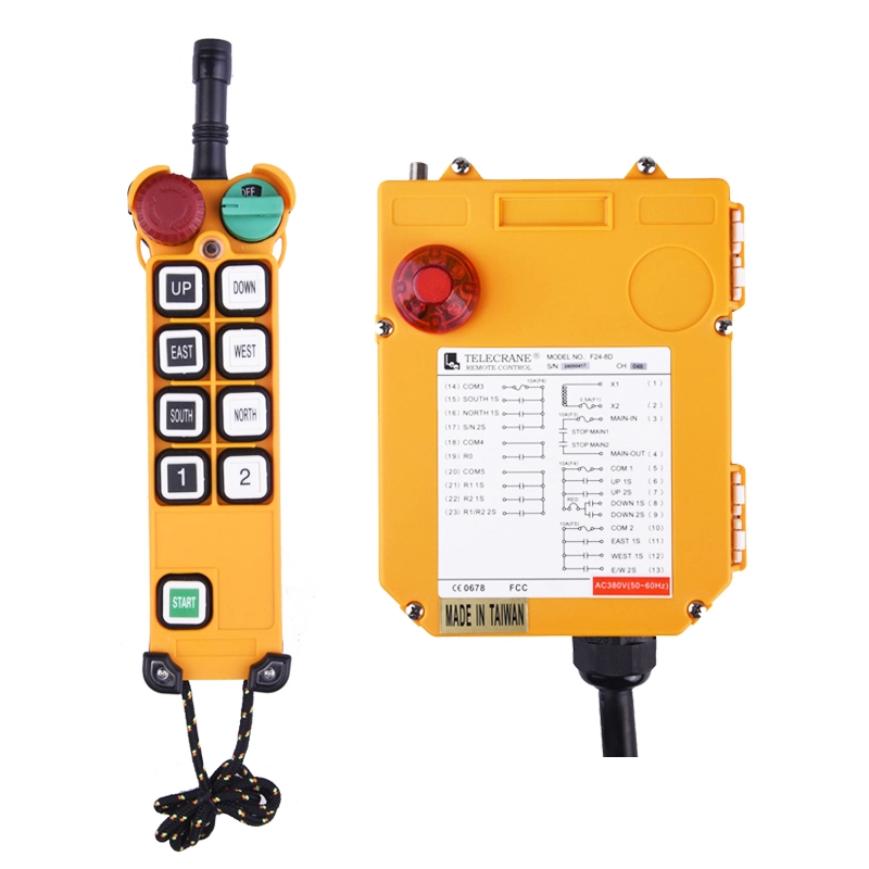 F24-8d Industrial Radio Transmitter Receivers Remote Control for Crane