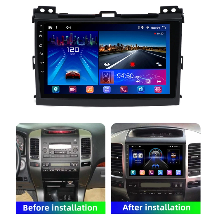 Venta caliente totalmente táctil Android de 9 pulgadas de pantalla capacitiva de GPS para coche soporte DVD de vídeo