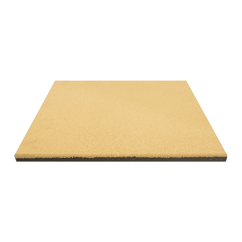 Playground Rubber Mat Yellow EPDM Rubber Flooring Tile Non-Toxic