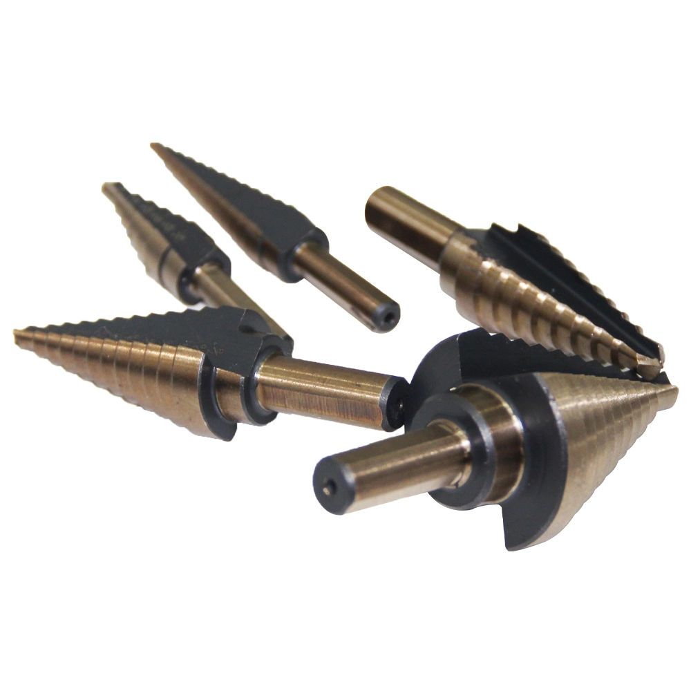 جودة عالية من جولدمون، درجة عالية من الجودة، 6 درجات من اللقمة الخاصة بتمارين اللياقة HSS Cobalt Step Drill Bit SET M35 لـ Metal